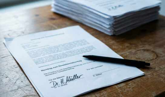 Gewerbemietvertrag: Schriftform bei Nachtrag zur Laufzeit — Folgen für Mieter